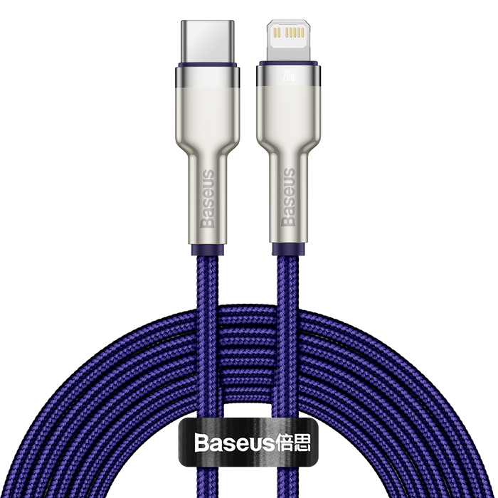 Baseus Cafule Series USB-C cable for Lightning, 20W, 2m (purple)