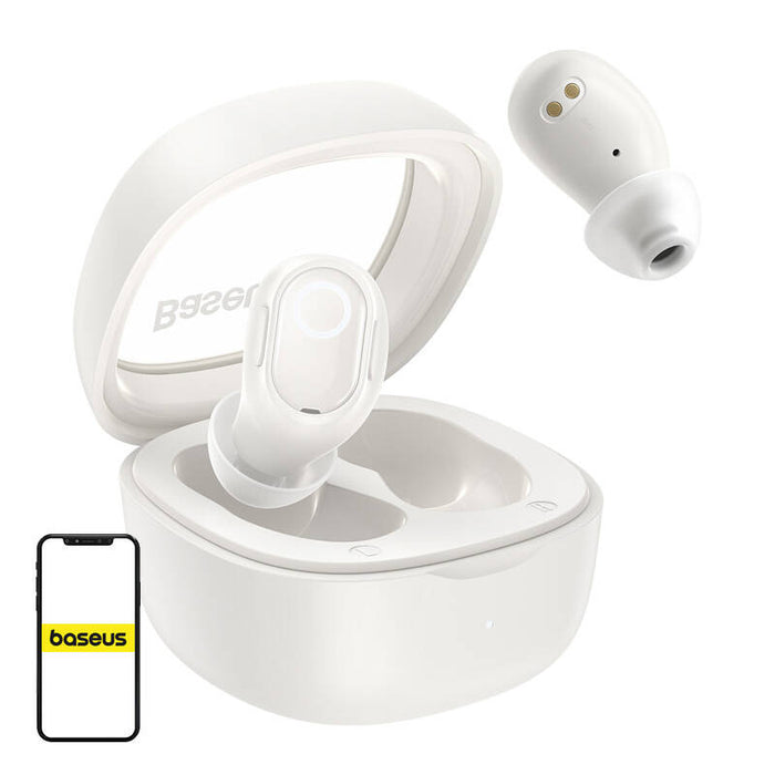Wireless headphones Baseus Bowie WM02 TWS, Bluetooth 5.0 (white)