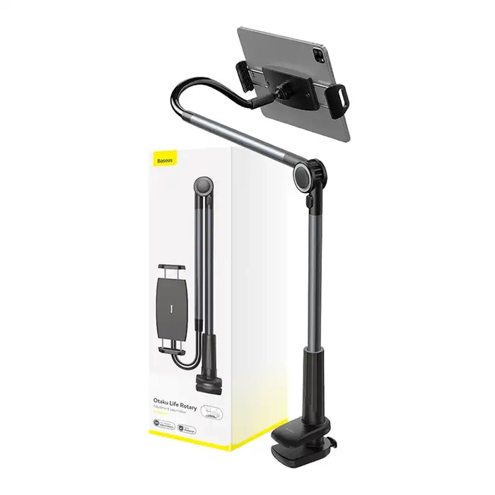 Phone / tablet rotary clip holder Baseus Otaku Life Rotary Pro (gray)