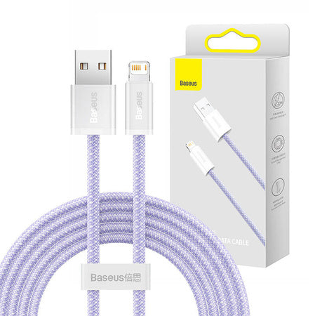 USB cable for Lightning Baseus Dynamic 2 Series, 2.4A, 2m (purple)