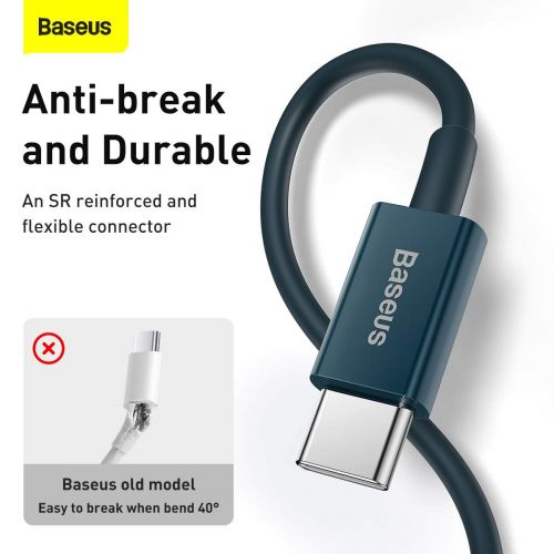 Baseus Superior Series Cable USB-C to iP, 20W, PD, 1m (blue)