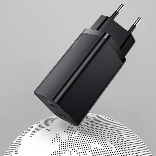 Quick Travel Charger Baseus GaN2 Lite USB+C 65W EU (black)