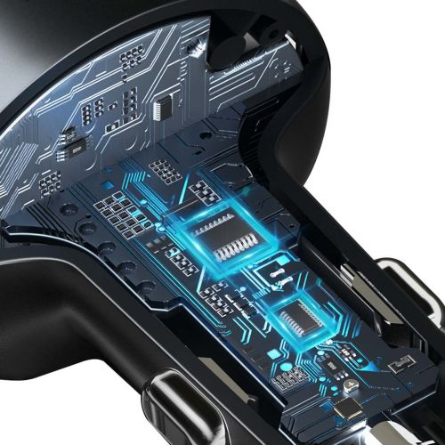 Baseus Enjoy Car Wireless MP3 Charger, Bluetooth 5.0, microSD, AUX (black)