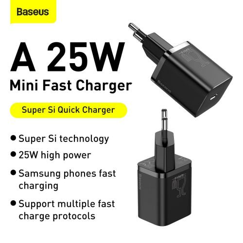 Baseus Super Si Quick Charger 1C 25W (black)
