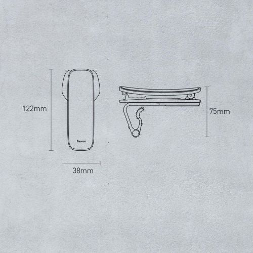 Baseus Big Mouth Pro car holder (black)