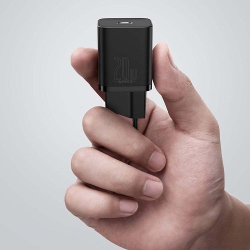 Baseus Super Si Quick Charger 1C 20W with USB-C cable for Lightning 1m (white)