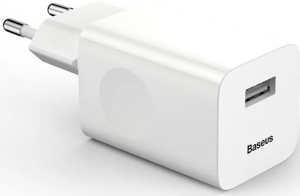 Charger Baseus USB Type-A QC 3.0 24W White
