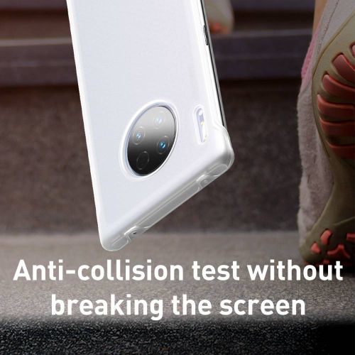 Baseus Huawei Mate 30 Pro case Jelly Liquid Silica Gel Transparent Black (WIHWMATE30P-GD01)