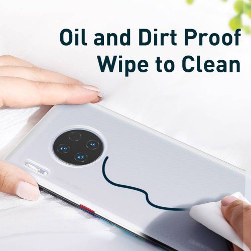 Baseus Huawei Mate 30 Pro case Jelly Liquid Silica Gel Transparent Black (WIHWMATE30P-GD01)