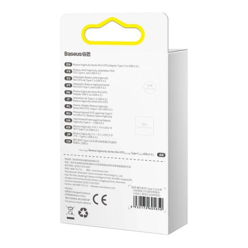 Baseus Ingenuity USB-C to USB-A adapter OTG (blue)