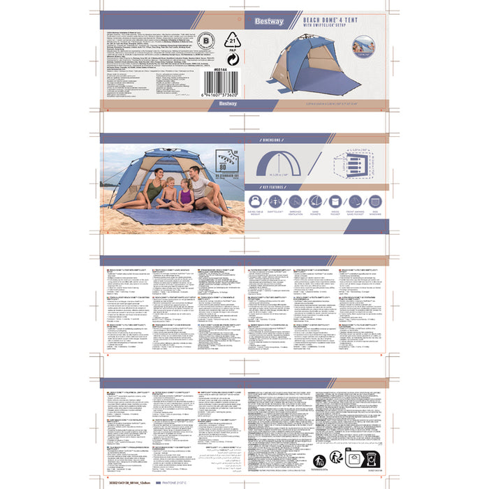 BEACH DOME TENT 127X240X125 BESTWAY 68144