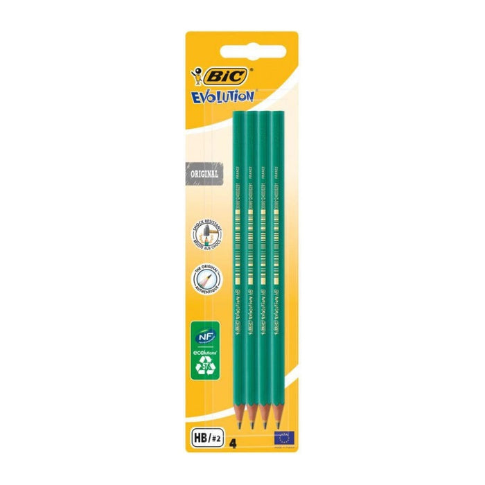 PENCIL WITHOUT ERASER EVOLUTION 4 PCS. BIC