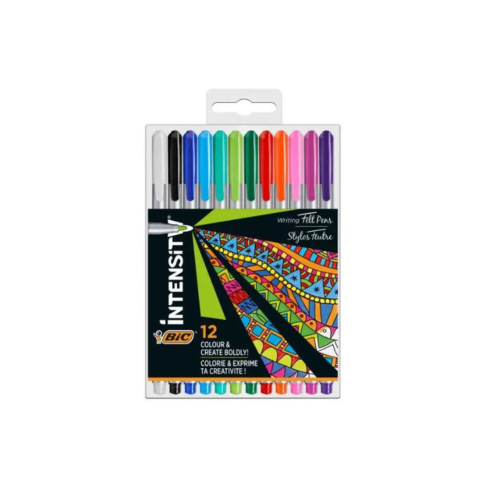 COLOR PENS INTENSITY MEDIUM MIX 12 BIC