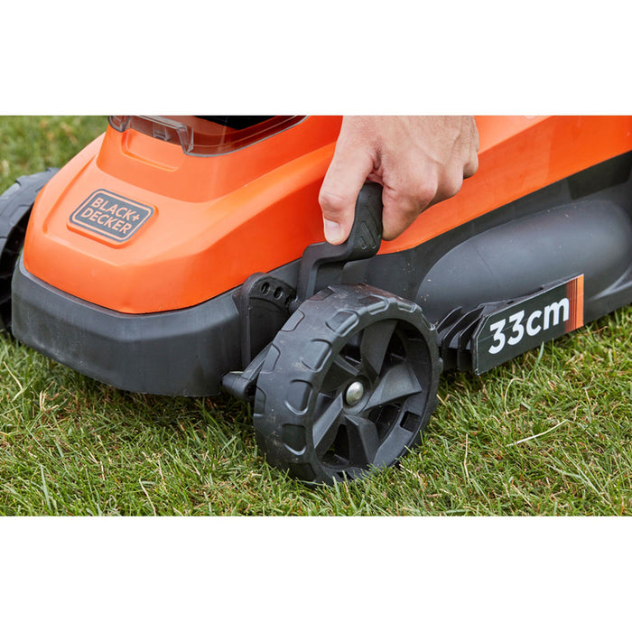 BATTERY MOWER BLACK&DECKER BCMW3318L2-QW 18 V, MOWING WIDTH 33.00 cm, NUMBER OF BATTERIES 2, 2.50 Ah