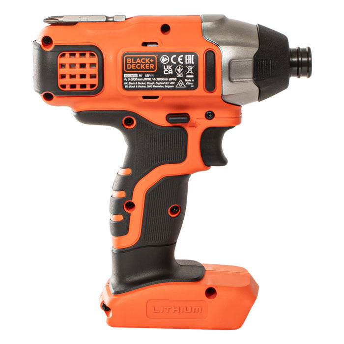 BLACK&DECKER BDCIM18D1A-QW CORDLESS IMPACT DRIVER 18 V, 155.00 nm, NUMBER OF BATTERIES 1, 2.00 Ah