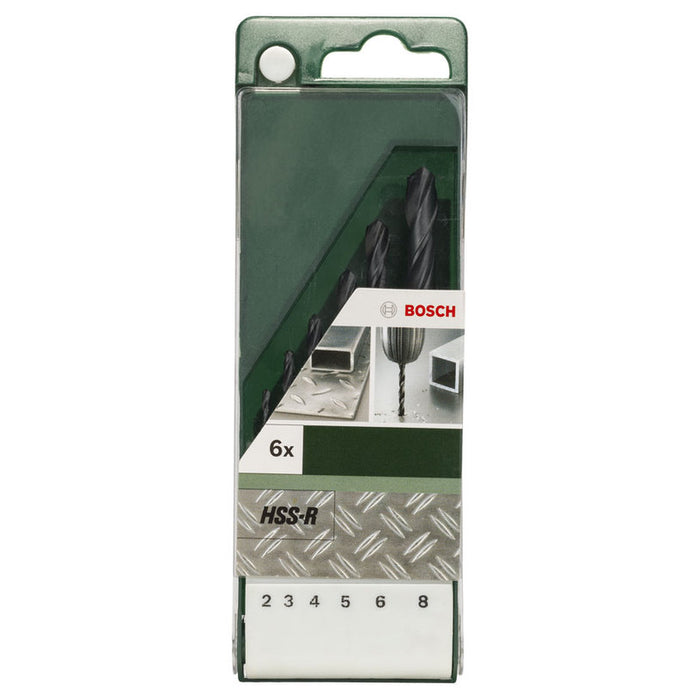 BOSCH HSS-R METAL DRILL SET 6 PIECES