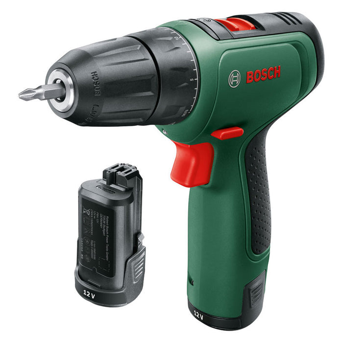 BATTERY DRILL BOSCH EASYDRILL 1200 12 V, 30.00 nm, NUMBER OF BATTERIES 2, 1.50 Ah, SUITCASE