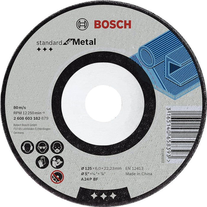 METAL GRINDING DISC BOSCH 125x6x22.23