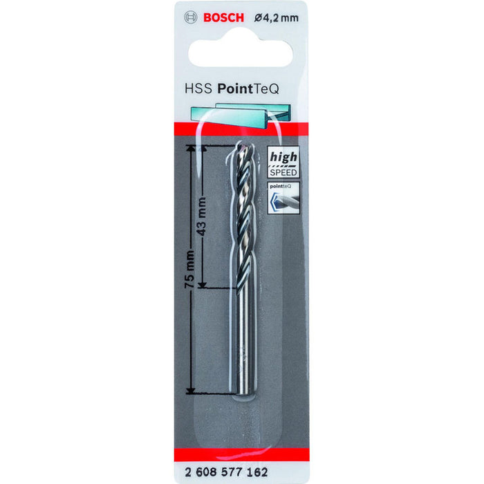 DRILL FOR METAL BOSCH HSS PointTeQ 4.2x43x75
