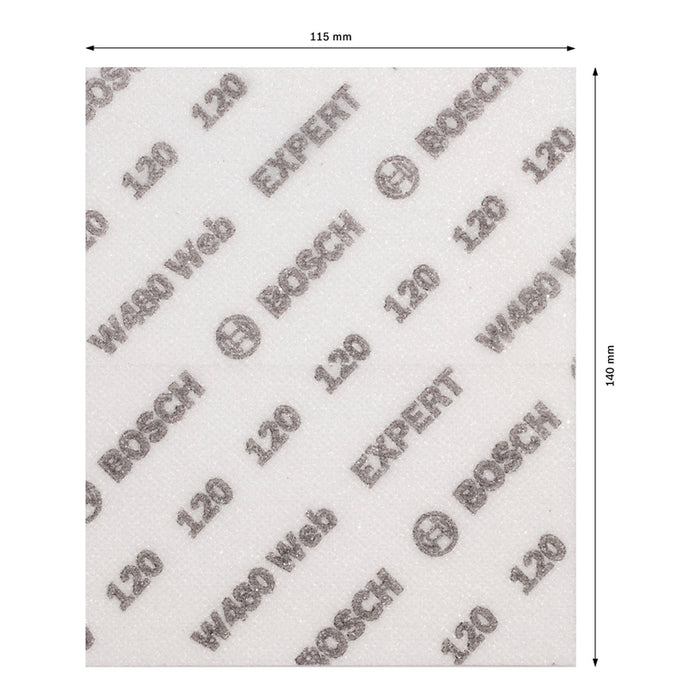 SANDING PADS 115X140 P120 2 PCS BOSCH EXPERT W480