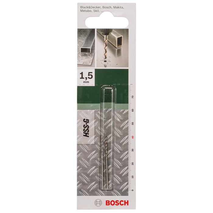 DRILLS FOR METAL 2 PCS. BOSCH HSS-G 1.5X18X40