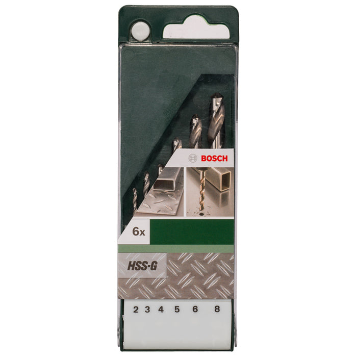 BOSCH HSS-G METAL DRILL SET 6 PIECES