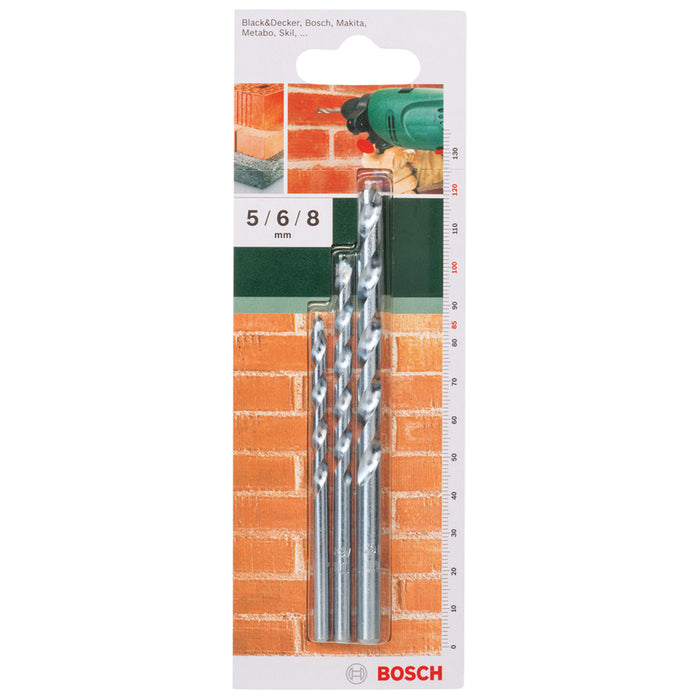 BOSCH STONE DRILL SET 3 PIECES