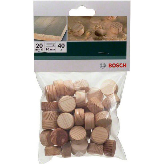 WOODEN PLUG 40 PCS. BOSCH