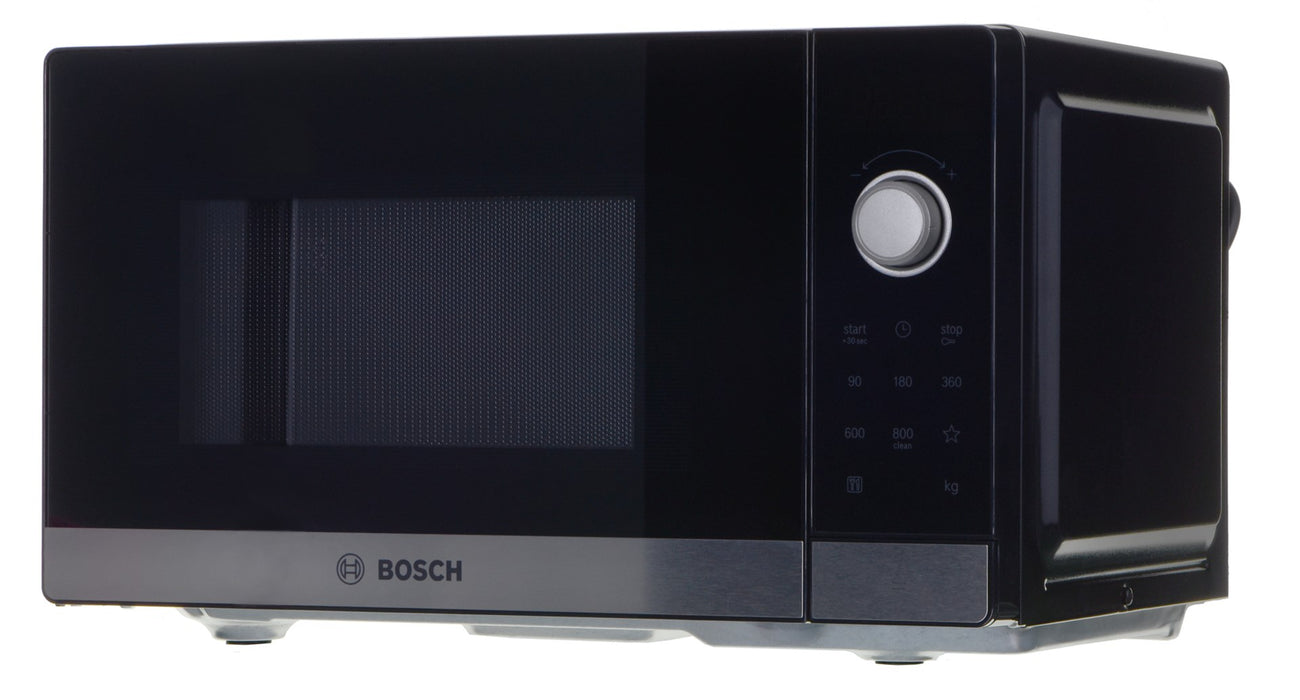 Bosch Serie 2 FFL023MS2 microwave Countertop Solo microwave 20 L 800 W Black, Stainless steel