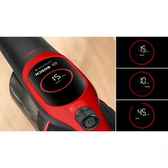 Battery vacuum cleaner BOSCH Unlimited 9 ProAnimal BBS931PET Red