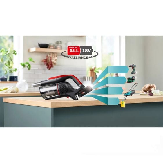 Battery vacuum cleaner BOSCH Unlimited 9 ProAnimal BBS931PET Red