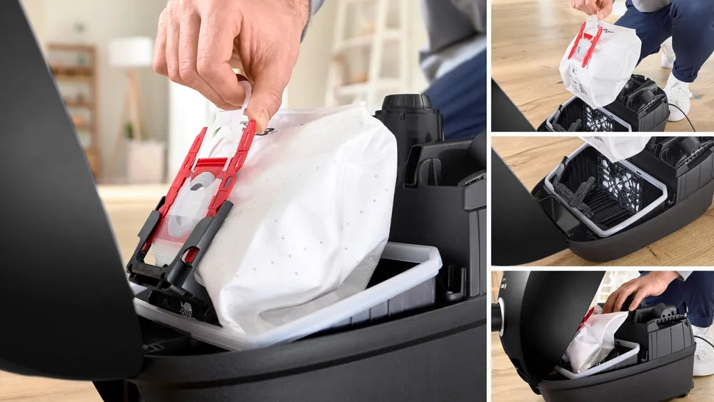 Bosch BGB41BA1, SER4 Vacuum cleaner with bag,  Black, 600 W, 75 dB, Hygienic filter, 1 x crevice nozzle, 1 x upholstery nozzle, 1 x universal nozzle