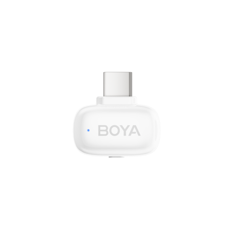 BOYA Mini Wireless Microphone System for USB-C and DI - White