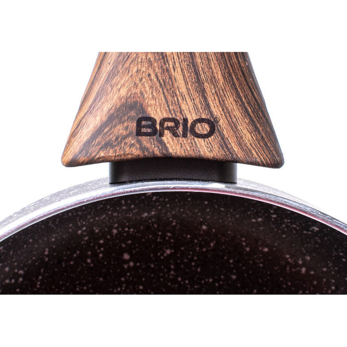 CASSEROLE 18CM BRIO MOCCA MARBLE