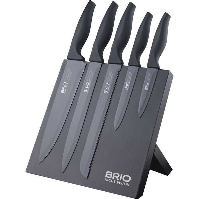 KNIFE SET WITH MAGNETIC HOLDER BRIO NIGHT VISION