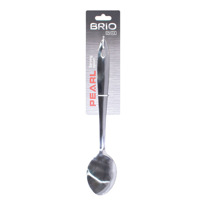 SERVING SPOON 33 CM BRIO INOX PEARL