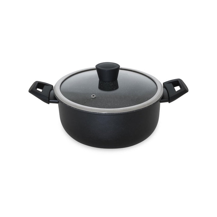 POT WITH LID 24 X 11 CM BRIO BLACK STONE