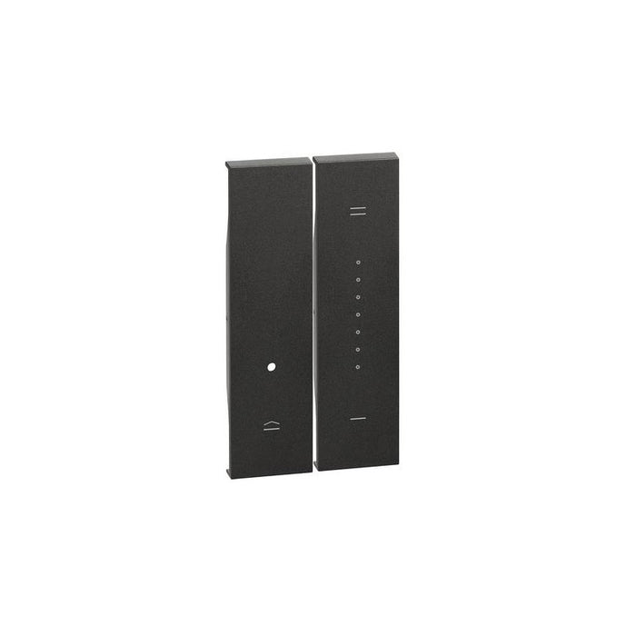 TWO-MODULE FACE PANEL FOR LIVING NOW LEGRAND DIMMER - BLACK