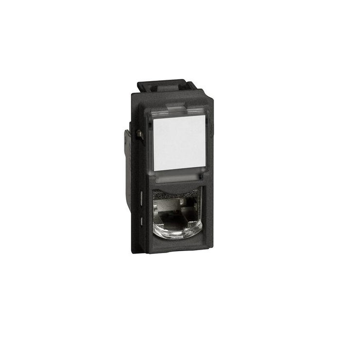 SINGLE-MODULE SOCKET RJ-45 UTP CATEGORY 6 LIVING NOW LEGRAND - BLACK