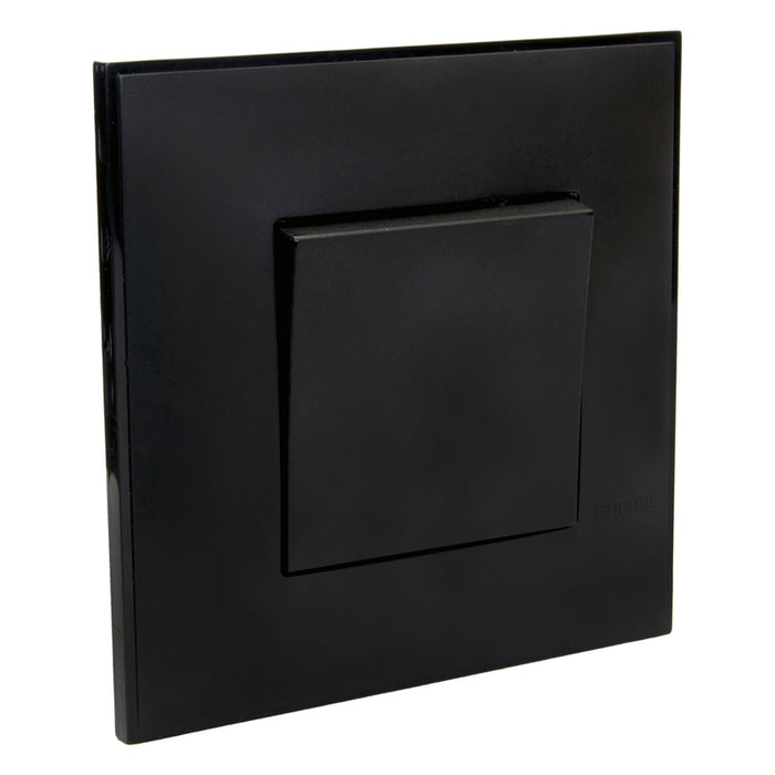 KEY SINGLE WITH FRAME BLACK BTICINO CLASSIA