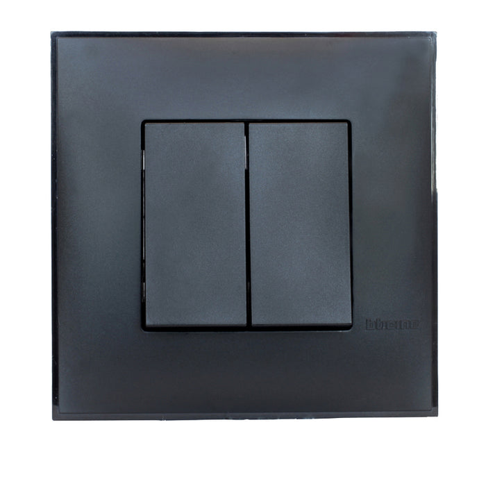 SERIAL KEY WITH FRAME BLACK BTICINO CLASSIA