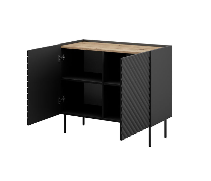 2D ONDA chest of drawers 98x45x85 black