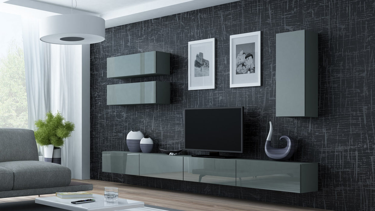 Cama Cabinet VIGO "90" full 90/35/32 grey/grey gloss