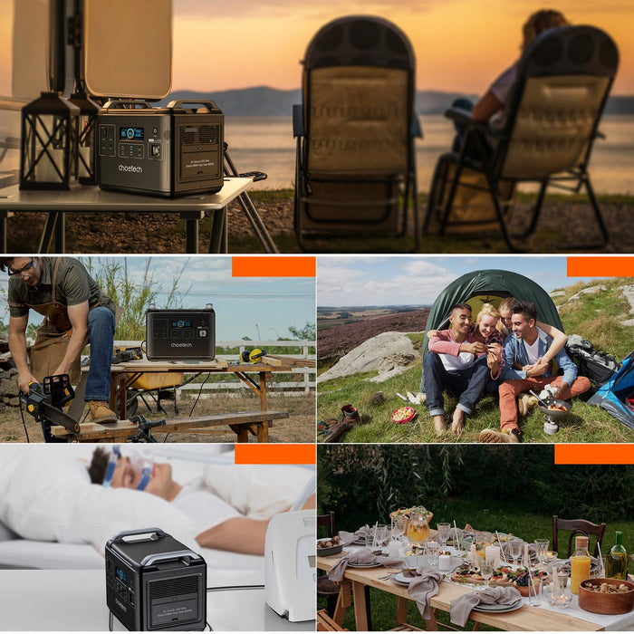 Choetech portable power station LiFePO4 1997Wh 2000W power bank black (BS006 Super Mini)