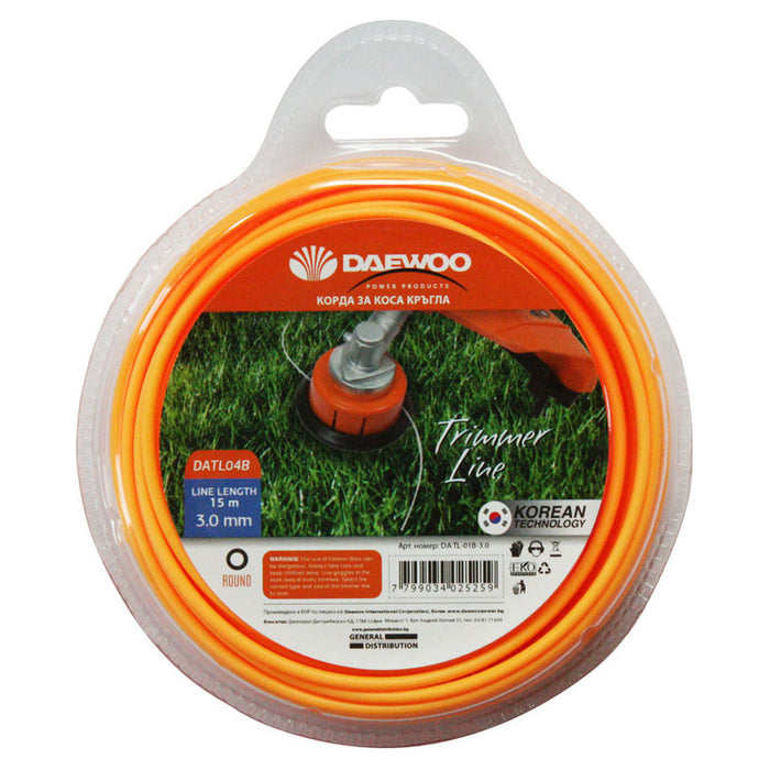 CORD FOR TRIMMER PROFILE CIRCLE DAEWOO 3 MM 15 M