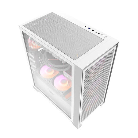 Darkflash DRX70 MESH computer case (white) + 4 RGB fans