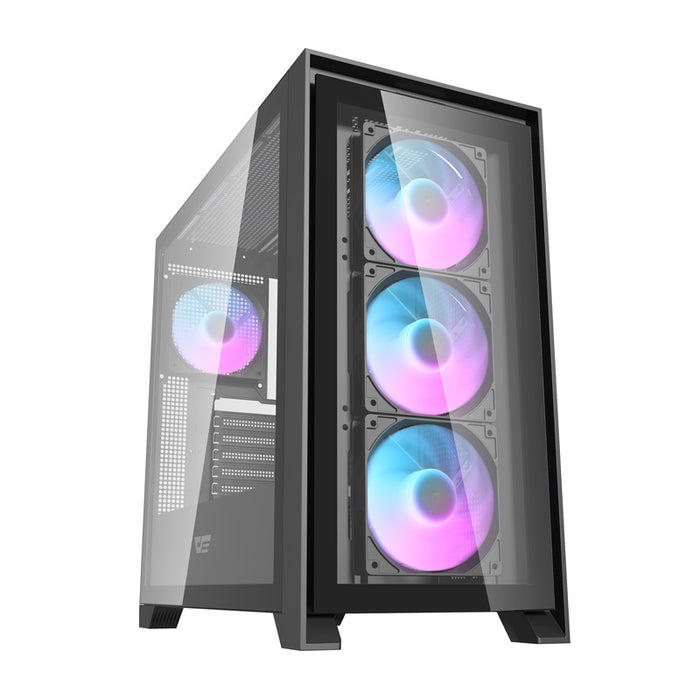 Darkflash DRX90 glass computer case (black)