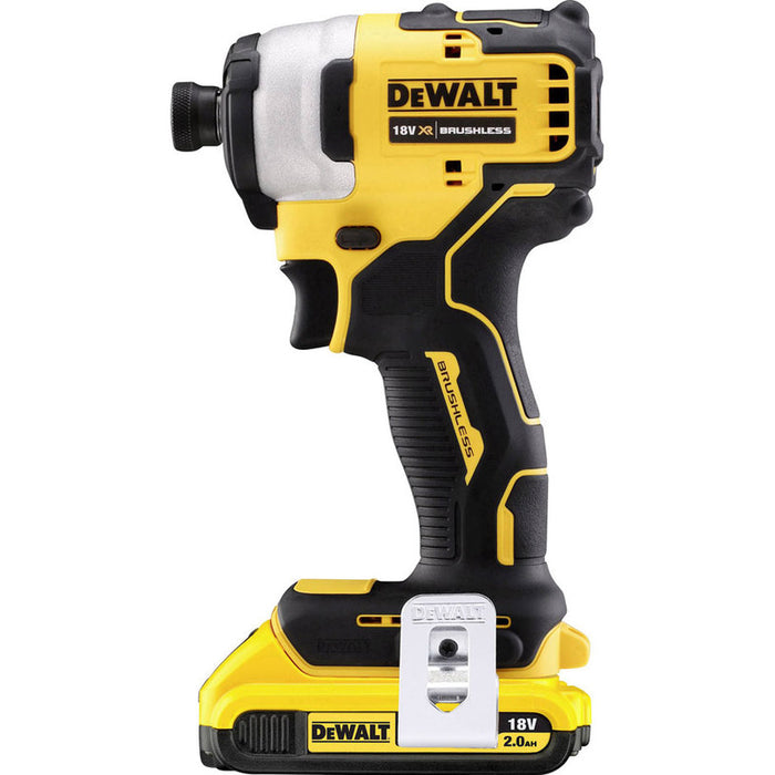 BATTERY BRUSHLESS IMPACT DRIVER DEWALT DCF809D2T-QW SET 18 V, 190.00 nm, NUMBER OF BATTERIES 2, 2.00 Ah, SUITCASE