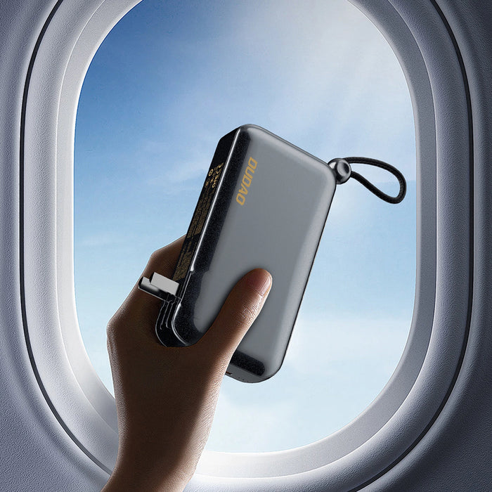 Dudao K25 2in1 10000mAh 3-Plug Powerbank Charger - Gray