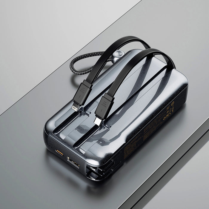 Dudao K25 2in1 10000mAh 3-Plug Powerbank Charger - Gray